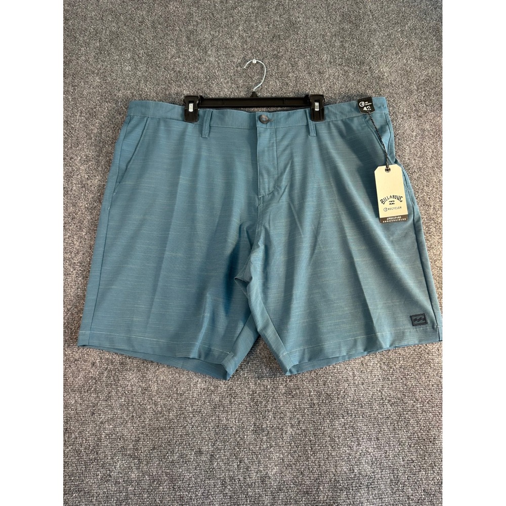 Billabong Crossfire Slub Mid Submersible Hybrid Shorts Mens 42 Ocean Blue NEW